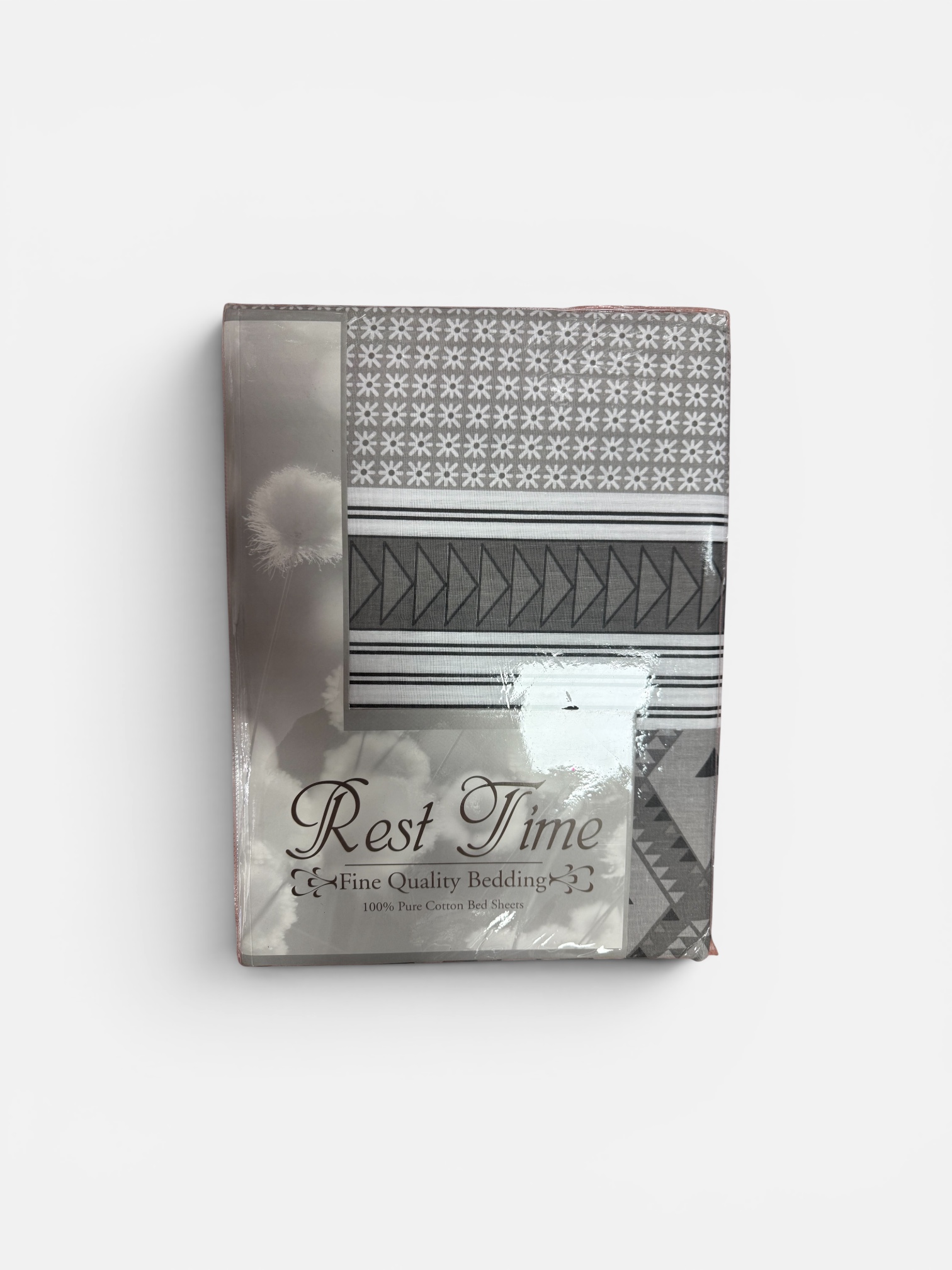 Restime Print Grey Bedsheets