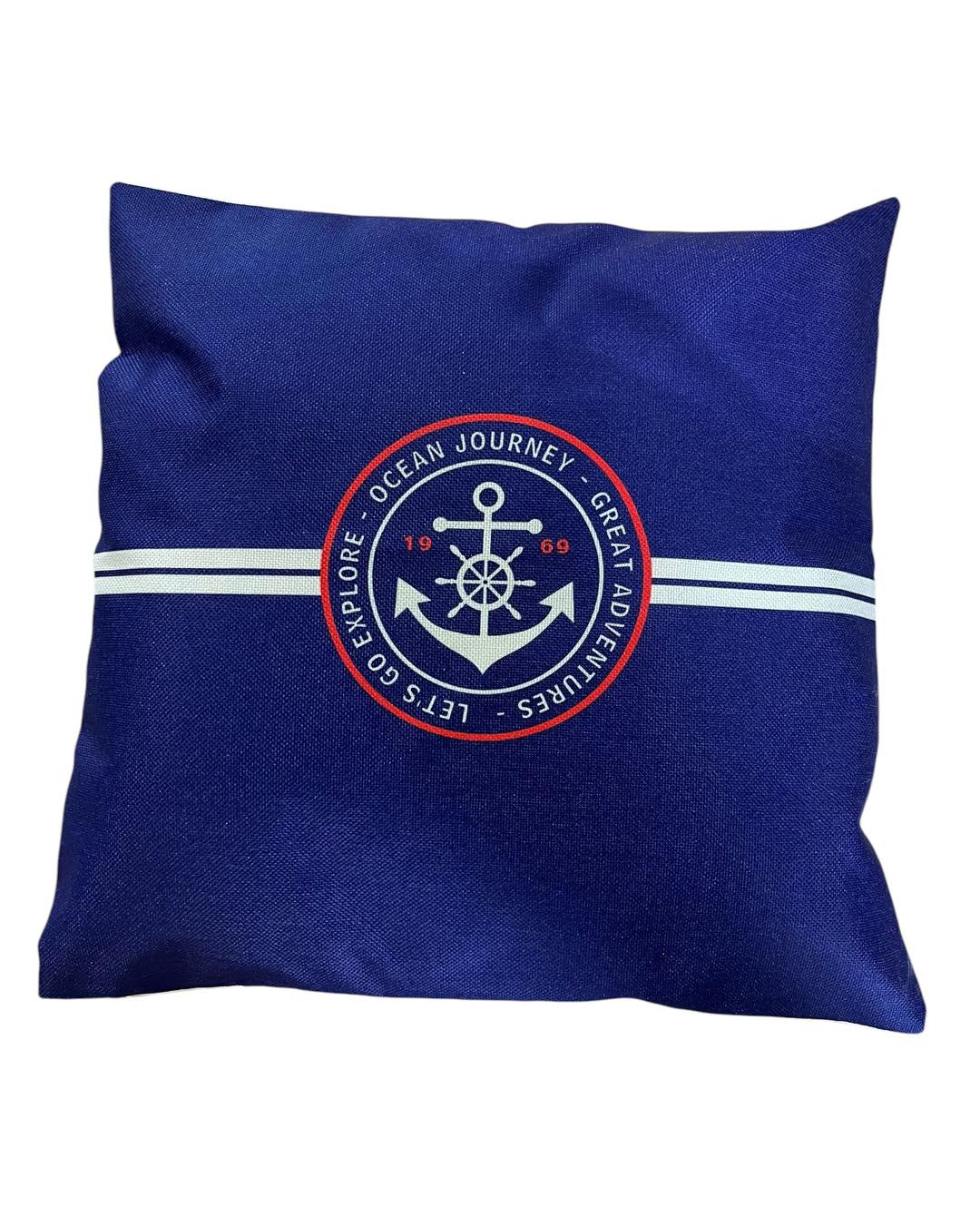 Red Anchor Cushion Cover