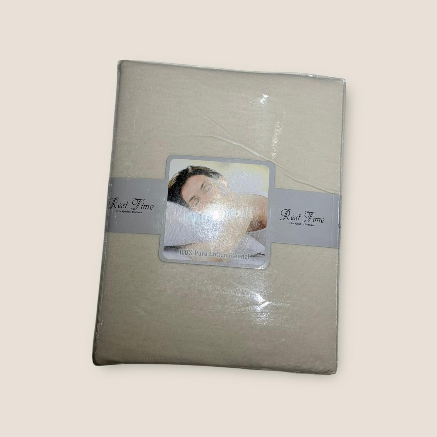 Creme Plain Flannel Bedsheets