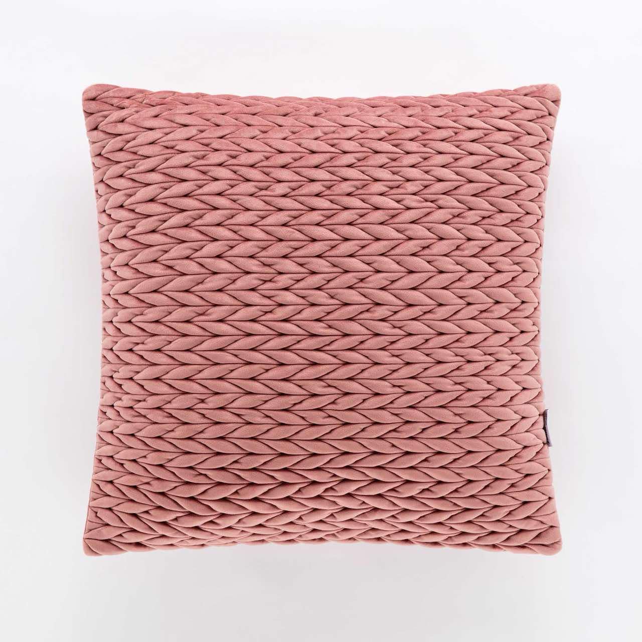 Old Rose Braid Cushion Cover