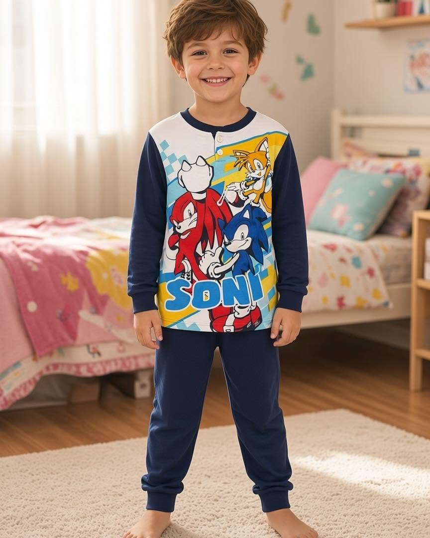 Sonic Trio Cotton Pyjamas