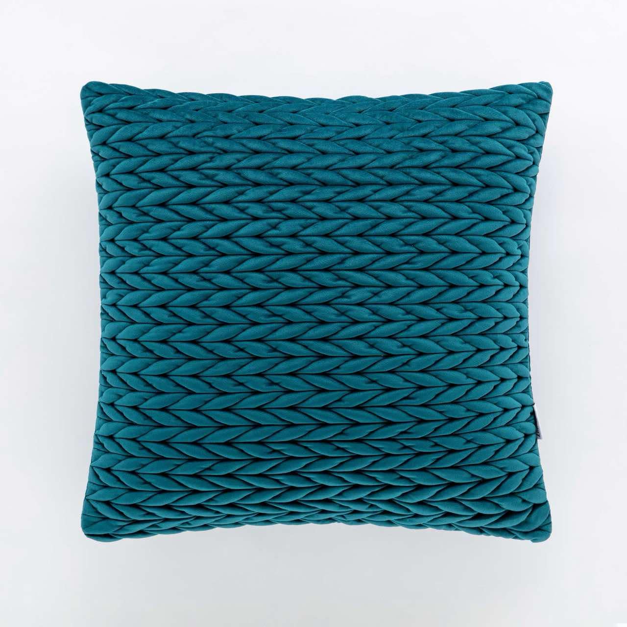 Teal Braid Cuhion Cover