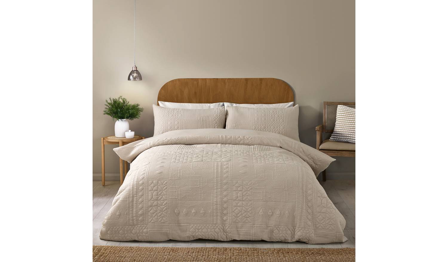 Folkstone Taupe Duvet Cover