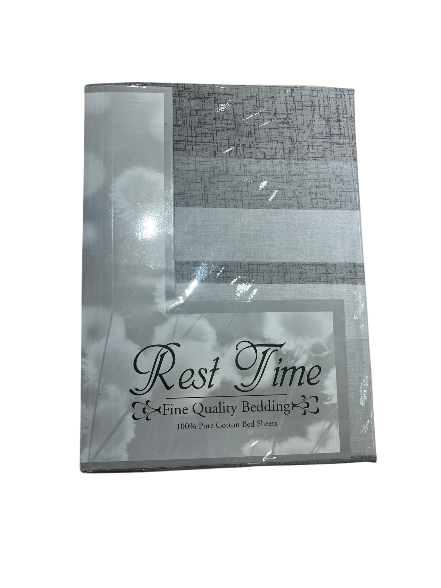 Restime Printed Blocks Stripe Grey