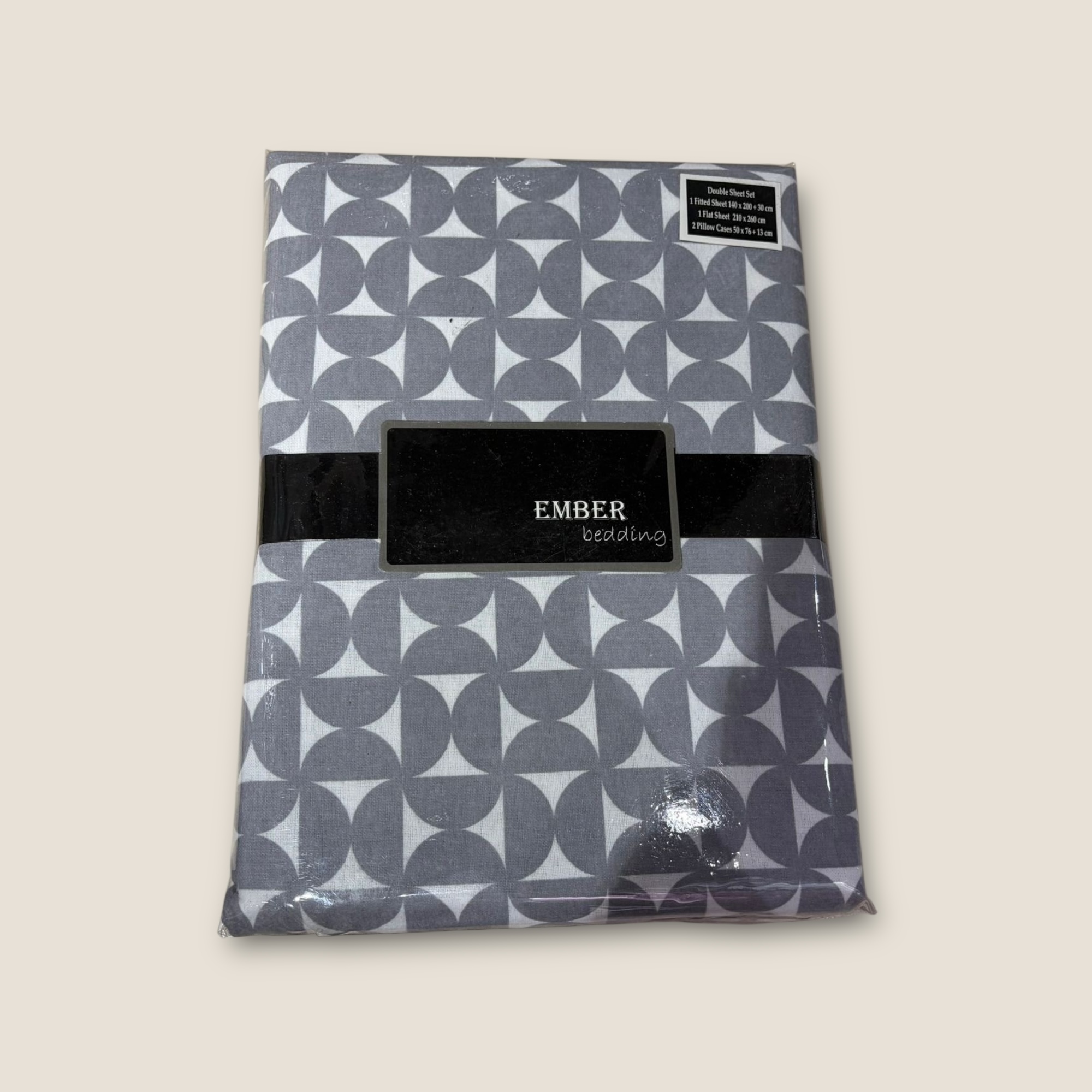 Grey Prisim Flannel Sheets